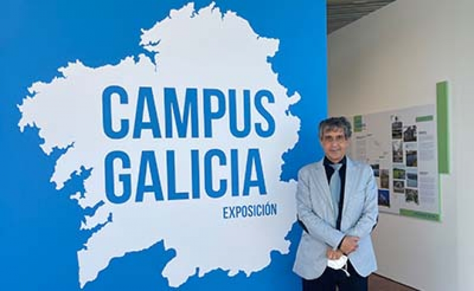 El Dr. D. Pablo Campos Calvo-Sotelo Comisario de la Exposición “Campus-Galicia”